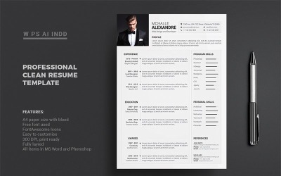 CV - szablon CV Mchalle Alexandr