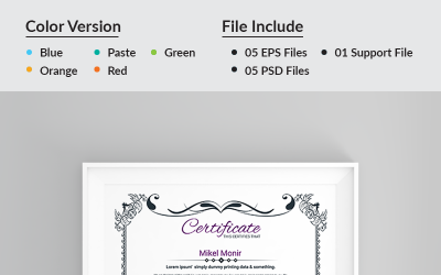 Education Certificate Template 66253