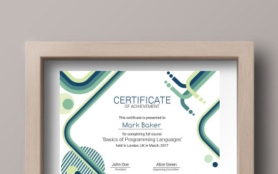 IT Courses Certificate Template 66205