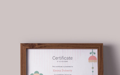 Kids & Flowers Certificate Template 66218