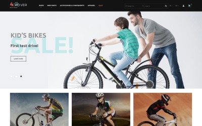 4Rover - PrestaShop-thema voor fietsenwinkel