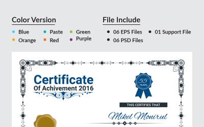 Web Design Certificate Template 66276