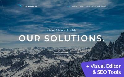 Corporate's Inc - Financial Advisor Moto CMS 3 Şablonu