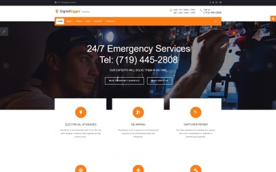 DigitalDIGGER - Template Joomla per servizi elettrici