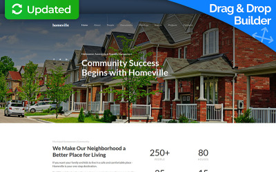 Homeville - Homeowners Association Premium Moto CMS 3-mall #66387