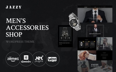 Jazzy - Sklep z akcesoriami dla mężczyzn Motyw WooCommerce