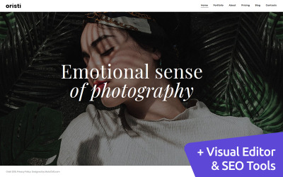 Oristi - Fotoğrafçı Portföyü Moto CMS 3 Şablonu