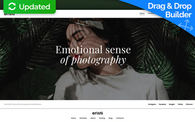 "Oristi - Photographer Portfolio" modèle Moto CMS 3 #66391