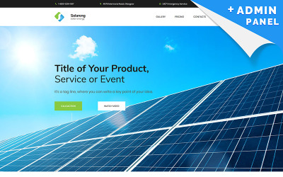Plantilla Para Página De Aterrizaje "Solar Energy MotoCMS 3" #66368