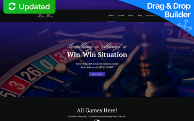 Responsive Casino Website Moto Cms 3 #66363