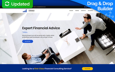 Responsive Financial Advisor MotoCMS 3 Açılış Sayfası #66382