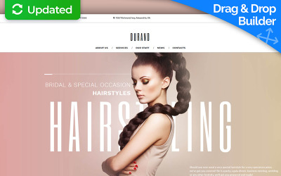 Reszponzív Beauty & Hair Salon Moto CMS 3 sablon 66360