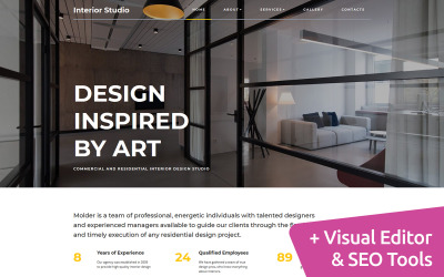 Modello di Interior Design Premium Moto CMS 3