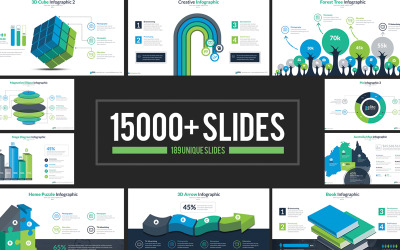 Template PowerPoint Responsive #66340 "Business Infographic Presentation"