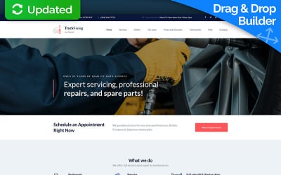 TruckFixing-汽车维修高级Moto CMS 3模板
