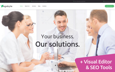 WegaByte - IT Consulting Moto CMS 3-sjabloon