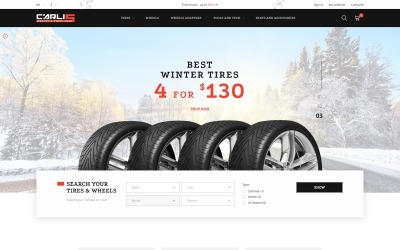 Carlis - Wheels &amp;amp; Tires Shop PrestaShop-tema