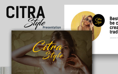 Citra Style Creative Presentation PowerPoint template