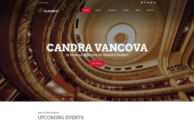 Classico - HTML-шаблон Theatre Moto CMS