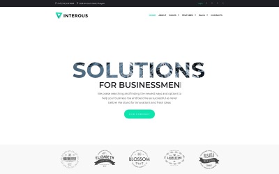 Interious - motyw WordPress dla usług biznesowych