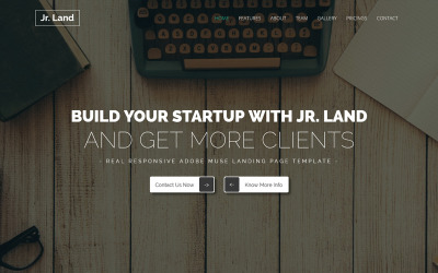 Jr.land - Responsive Landing Page Muse Vorlage