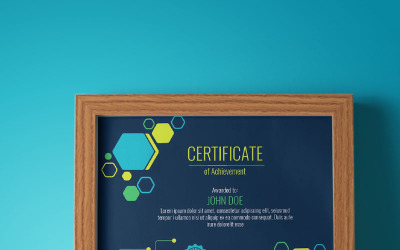Plantilla de certificado técnico de 2 variaciones de color