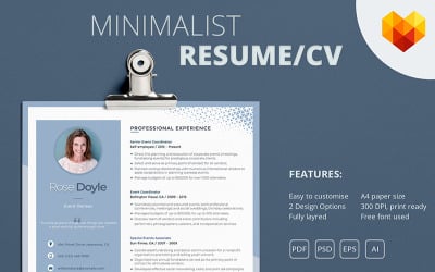 Rose Doyle - Event Manager Resume Template