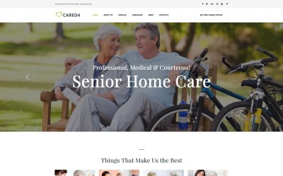 Senior Care Moto CMS HTML sablon 66424