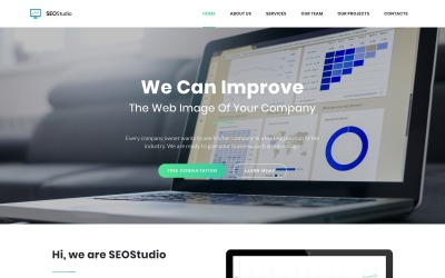 SEOStudio - konsultingowy szablon strony docelowej