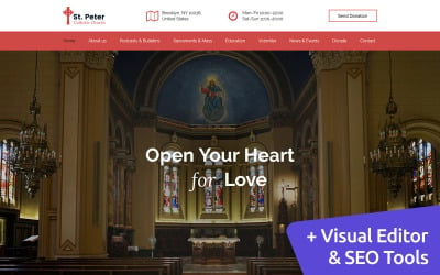 St. Peter - Catholic Church Moto CMS 3 Template