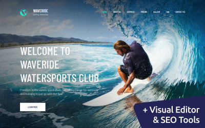 Waveride - Plantilla Surfing Club Moto CMS 3
