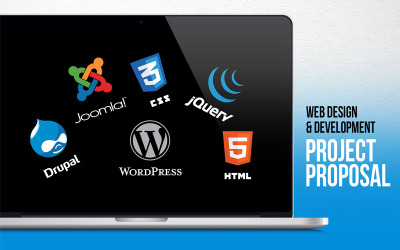 Web Design &amp;amp; Development - Modello PowerPoint per la proposta di progetto
