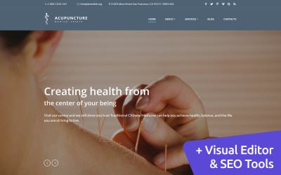 Acupuncture - Medical Center Moto CMS 3 Template