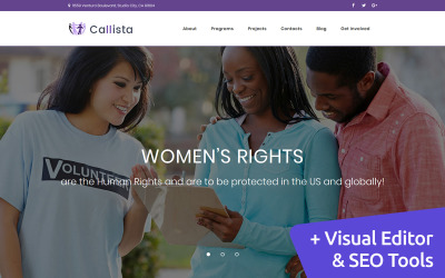 Callista - Charity Moto CMS 3-sjabloon