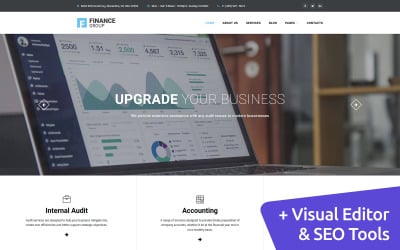 Finance Group - Accounting &amp;amp; Audit Moto CMS 3 Template