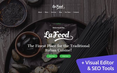 La Food - Italian Restaurant Moto CMS 3 Template