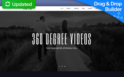 Pixate - Movie Studio Moto CMS 3 Template