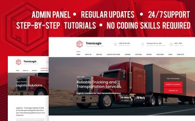Responsive Transportation and Logistics Company Moto Cms 3 #66533