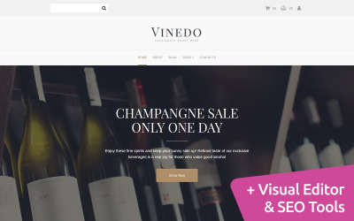 Responsivt Vinedo - Wine Store MotoCMS Ecommerce Template MotoCMS Ecommerce-mall #66567