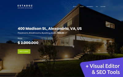 Responsywny szablon Moto CMS 3 Estadoz - Real Estate Business #66532