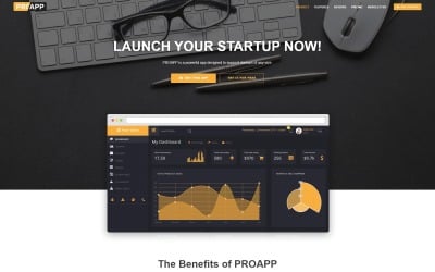 Rocket - Plantilla de página de destino HTML5 de aplicación móvil