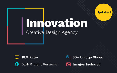 Инновационный креативный шаблон PPT для агентства дизайна PowerPoint