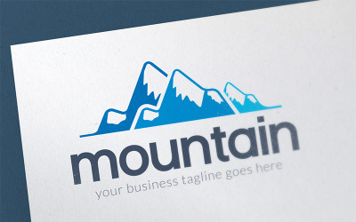 Sjabloon met logo voor Mountain Hill