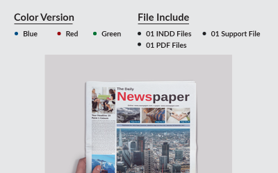 A3 Business Newspaper - Vorlage für Unternehmensidentität