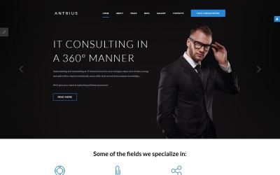 Antrius - Joomla-mall för företagsrådgivning