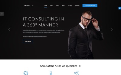 Antrius - Modèle Joomla Business Consulting