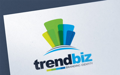 Biznes | Budynek | Projektowanie rozwoju biznesu | Szablon Logo Trend