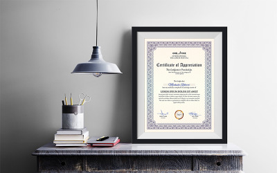 "Corporate & Modern Word Multipurpose" modèle de certificat Premium #66851