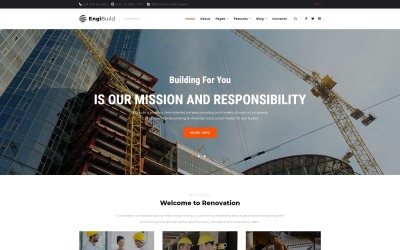EngiBuild - Tema WordPress de construção