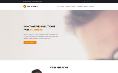 Finscore - консультационная адаптивная тема WordPress